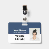 Badges de sécurité d'entreprise ID Nom Employé (Avant avec clip)