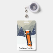 Badges de snowboard personnalisés (Front with Retractable)