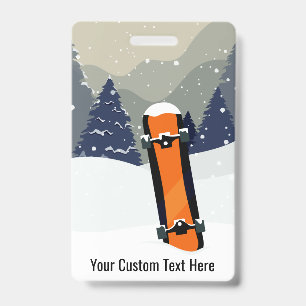 Badges de snowboard personnalisés