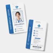 badges de soins de santé  (Avant & arrière)