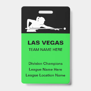 Badges de thème de billard de Las Vegas en gros po