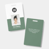 Badges d'ID de sécurité de l'entreprise photo pers (Avant & arrière)