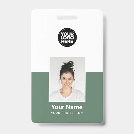 Badges d'ID de sécurité de l'entreprise photo pers (Avant)