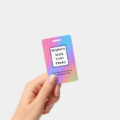 Badges d'ID photo de l'employé du budget (Manuel / portable)