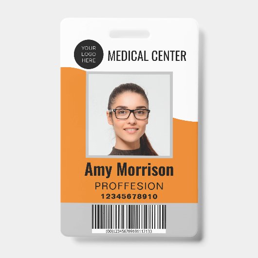 badges d'identification avec bannières pour les em (Face)