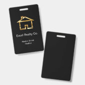 Badges d'identification de classe pour agents immo (Avant & arrière)