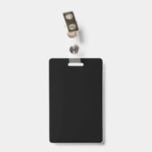 Badges d'identification d'employé Électricien Mode (Arrière avec clip)