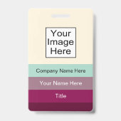 Badges d'identification nominatifs de bureau moder (Arrière)
