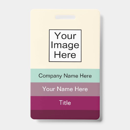 Badges d'identification nominatifs de bureau moder (Avant)