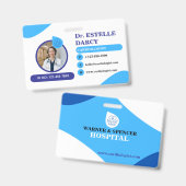 Badges d'identification personnalisés pour cardiol (Avant & arrière)