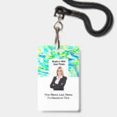 Badges d'identification photo de Realtor professio (Avant avec lanière)