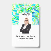 Badges d'identification photo de Realtor professio (Arrière)