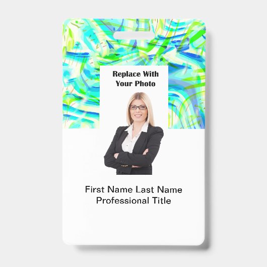 Badges d'identification photo de Realtor professio (Avant)