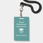 Badges d'infirmière praticienne (Avant avec lanière)