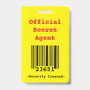 Badges d'invitation "Anniversaire d'agent secret/e