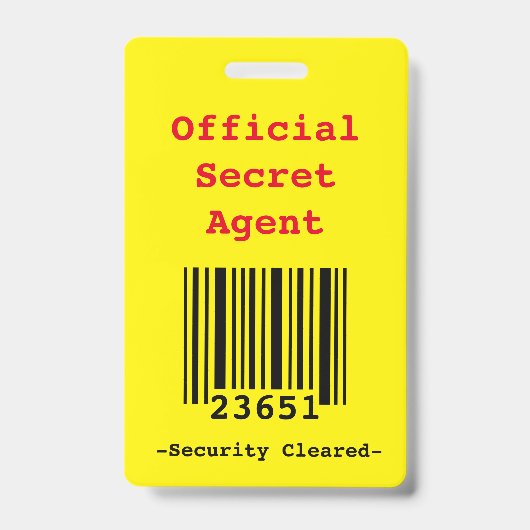 Badges d'invitation "Anniversaire d'agent secret/e (Avant)