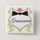 Badges Mariages de Cravate Groomsman Bow (Devant)
