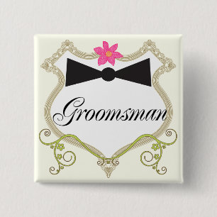 Badges Mariages de Cravate Groomsman Bow