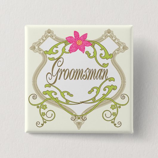 Badges Mariages Groomsman (Devant)