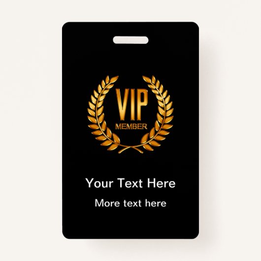 Badges membres VIP Club Classy (Devant)