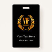 Badges membres VIP Club Classy (Dos)