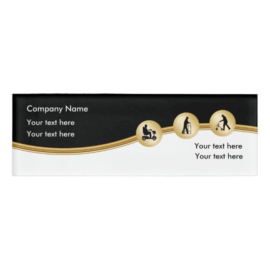 Badges nominatifs des employés d'affaires de (Devant)