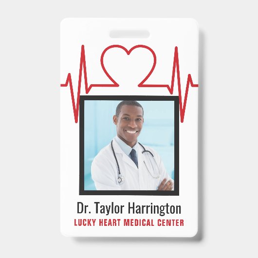 Badges personnalisés pour professionnels de la san (Avant)