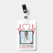 Badges personnalisés pour professionnels de la san (Avant avec clip)