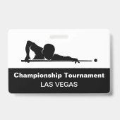 Badges pour événement de billard de Las Vegas à pe (Arrière)