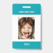 Badges professionnels avec informations personnali (Arrière)