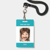 Badges professionnels avec informations personnali (Arrière avec lanière)