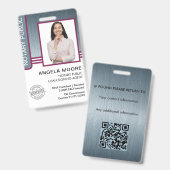 Badges Publics De Notaire (Front & Back)