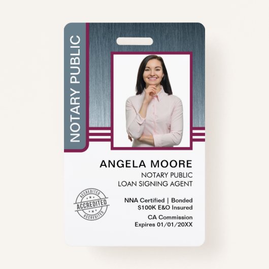 Badges Publics De Notaire (Devant)