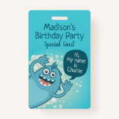 Badges texte personnalisé Monster pour enfants (Devant)