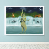 badgodin canvas afdruk (Insitu (Houten vloer))