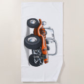 badhanddoek (oranje opening) (Voorkant)