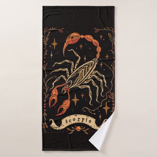 Badhanddoek Schorpioen Hemelse Zodiac Art (Badhanddoek)