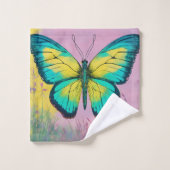 Badhanddoek vlinderontwerp bad handdoek (Wasdoekje)