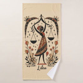 Badhanddoek Weegschaal Celestial Zodiac Art