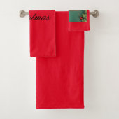 Badhanddoeken Vrolijk kerstfeest Bad Handdoek (Insitu)