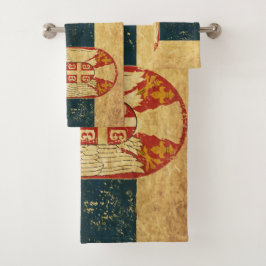 Badhanddoekset Servië vlag Bad Handdoek