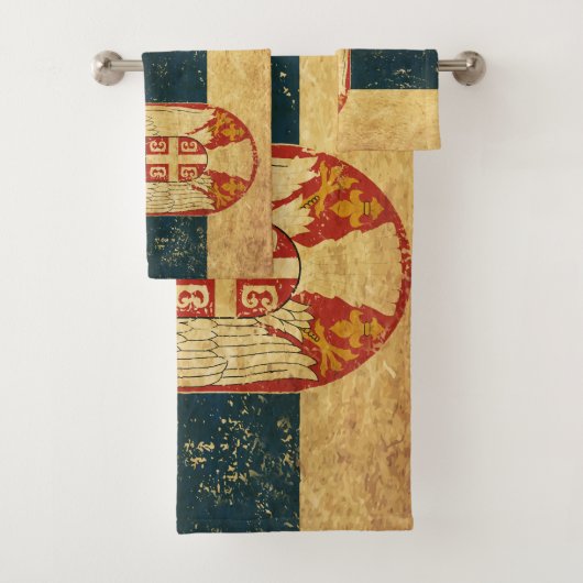 Badhanddoekset Servië vlag Bad Handdoek (Insitu)