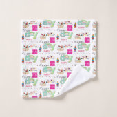 Badhanddoeksets, Happy Birthday FUN Cupcake Bad Handdoek (Wasdoekje)