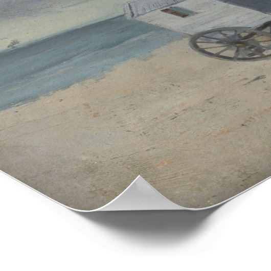 Badhuis op het strand (1876) James Ensor Poster (Hoek)