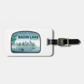 Badin Lake North Carolina Deer Bagagelabel (Voorkant horizontaal)