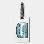 Badin Lake North Carolina Deer Bagagelabel (Achterkant verticaal)