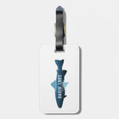 Badin Lake North Carolina Vis Bagagelabel (Achterkant verticaal)