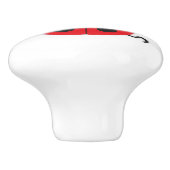 Badine la poignée de porte rouge de graphique (Côté)