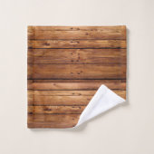 Badkamer handdoek rustiek hout Sinaasappel (Wasdoekje)