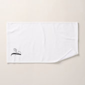 Badkamer Handdoek Set | Letter "A" Monogram | Dec (Handdoek)